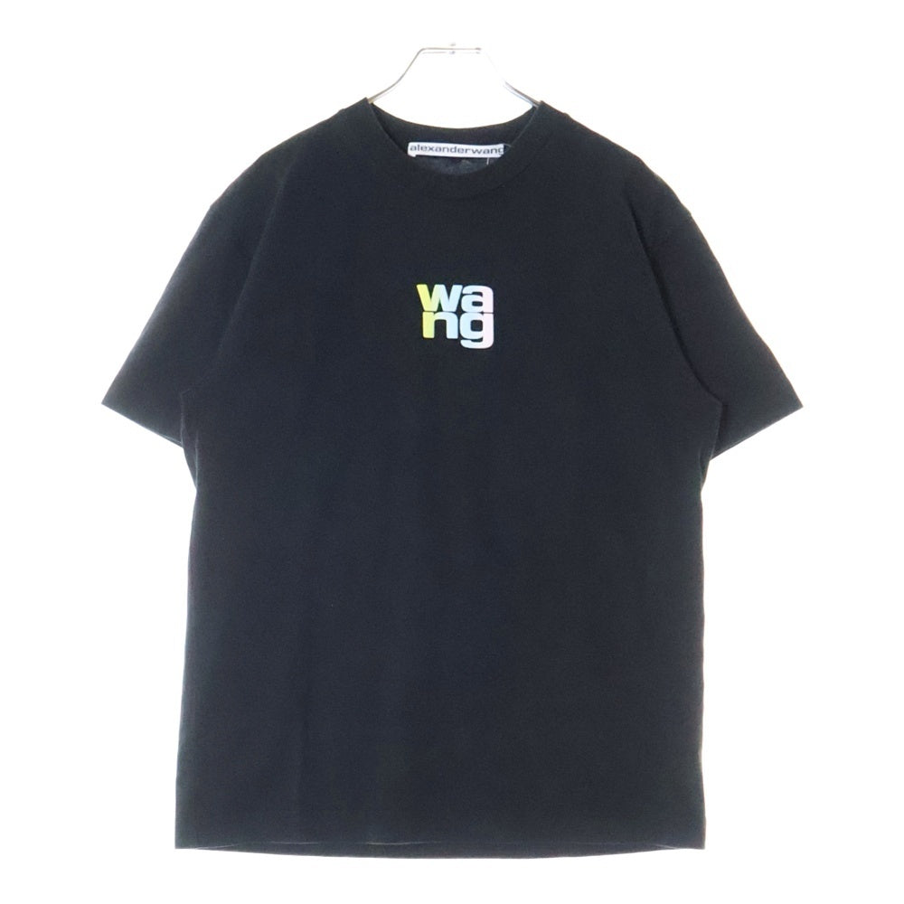 ALEXANDER WANG(アレキサンダーワン) wang T-Shirt レインボーロゴ 半袖Tシャツ ブラック