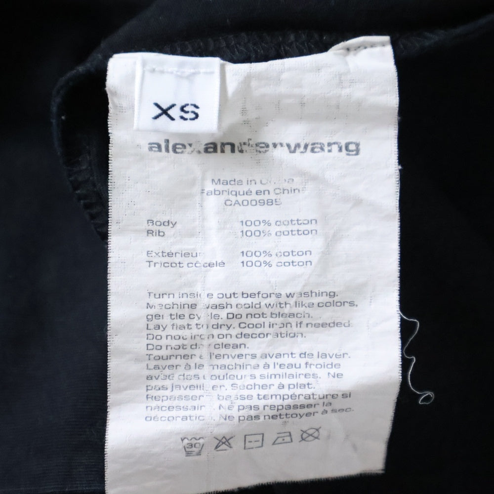 ALEXANDER WANG(アレキサンダーワン) wang T-Shirt レインボーロゴ 半袖Tシャツ ブラック