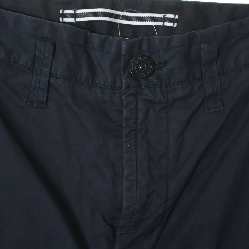 STONE ISLAND(ストーンアイランド) Weather Cargo Pants ロゴワッペン カーゴパンツ ブラック 741531819