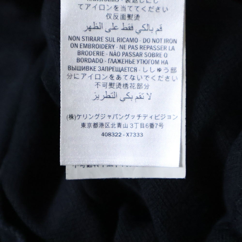 GUCCI(グッチ) S/S Polo Shirt ロゴ刺繍 半袖ポロシャツ ブラック 408322 X7333