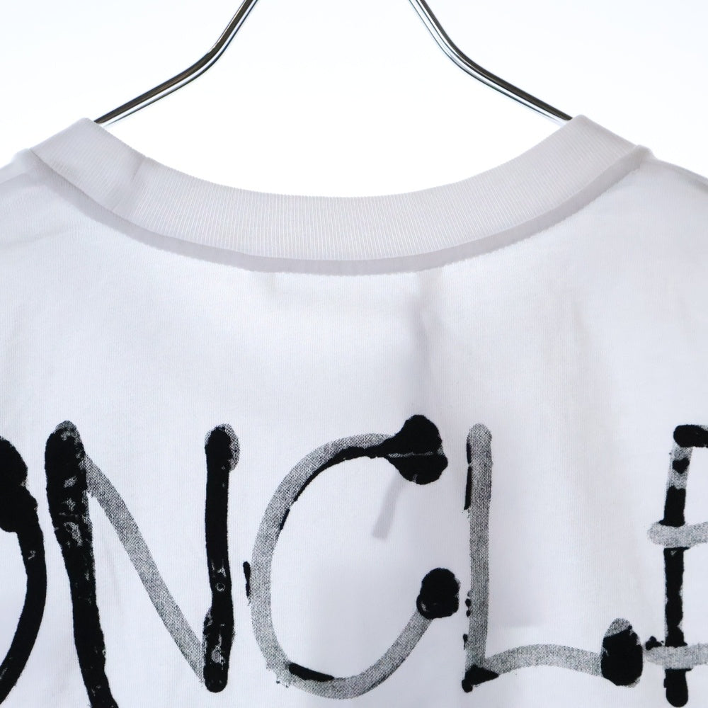 MONCLER(モンクレール) S/S T-SHIRT ロゴワッペン 半袖Tシャツ カットソー ホワイト K10918C00017