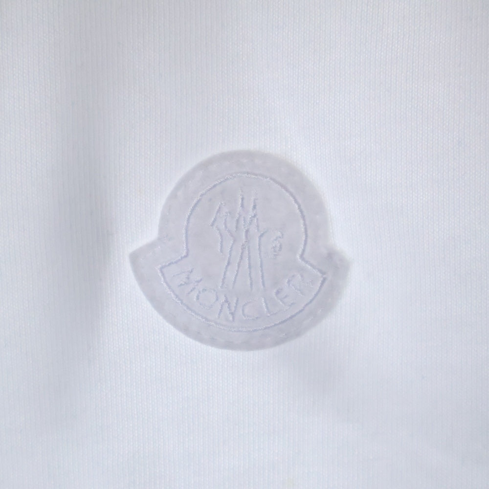 MONCLER(モンクレール) S/S T-SHIRT ロゴワッペン 半袖Tシャツ カットソー ホワイト K10918C00017