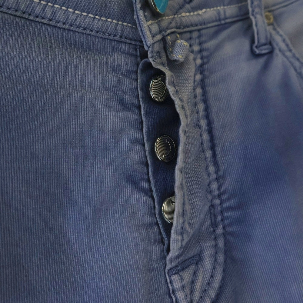 JACOB COHEN(ヤコブ コーエン) J622 コーデュロイパンツ ボタン装飾スリムフィットパンツ ネイビー