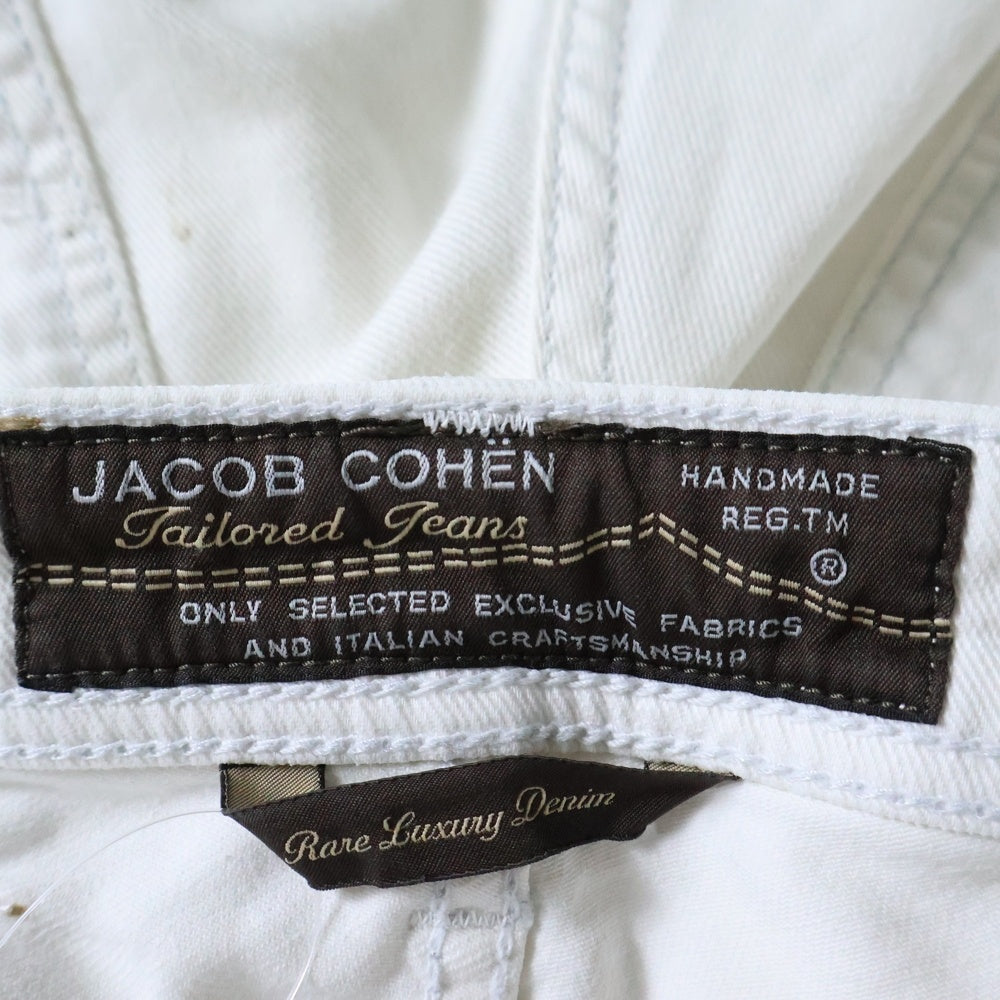 JACOB COHEN(ヤコブ コーエン) PW622 スリムフィット ストレッチ デニムパンツ ホワイト