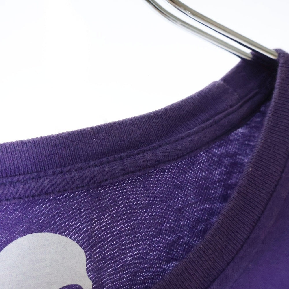 HYDROGEN SPORTS WEAR(ハイドロゲンスポーツウエア) Skull Felt Logo T-Shirts スカルフェルトロゴTシャツ パープル