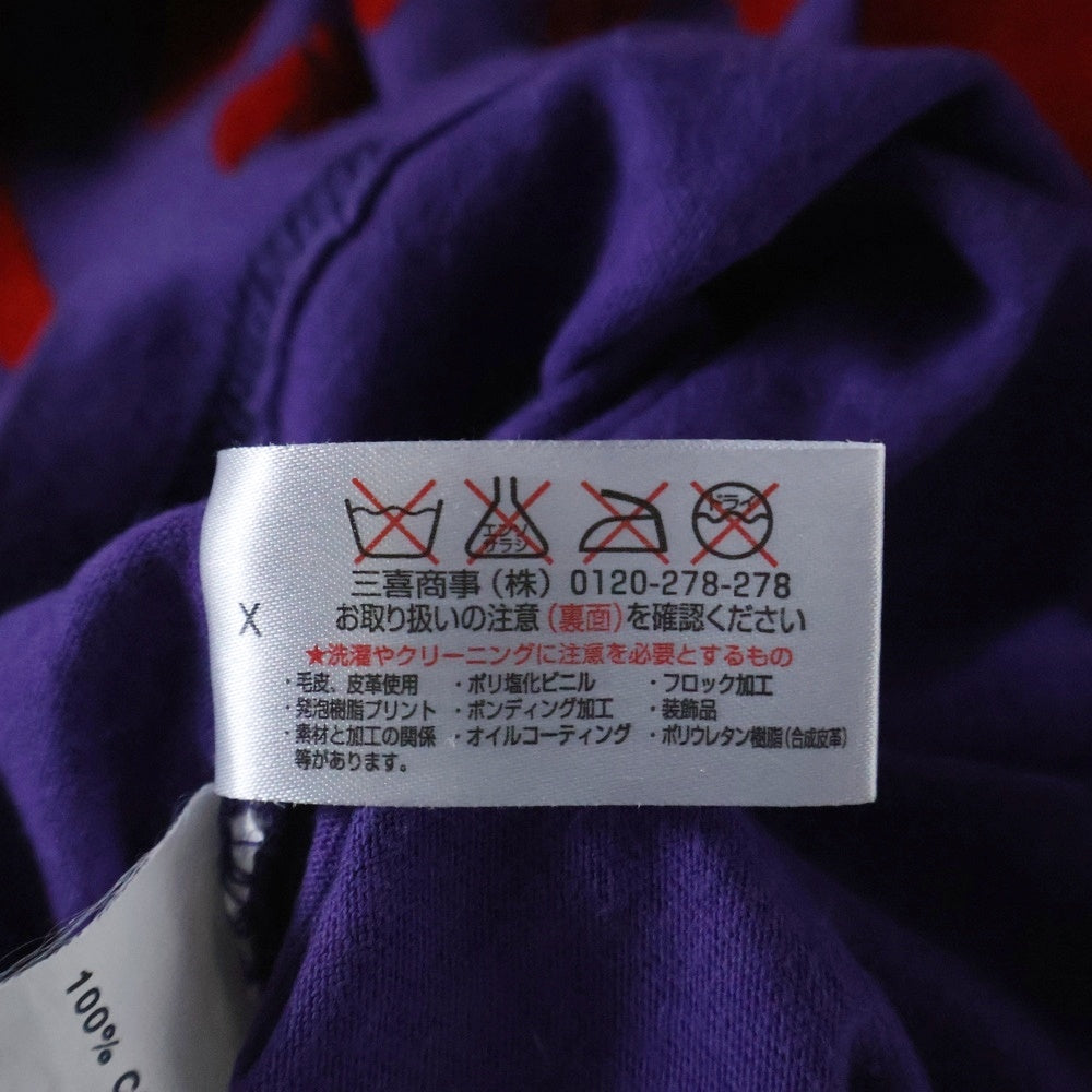 HYDROGEN SPORTS WEAR(ハイドロゲンスポーツウエア) Skull Felt Logo T-Shirts スカルフェルトロゴTシャツ パープル