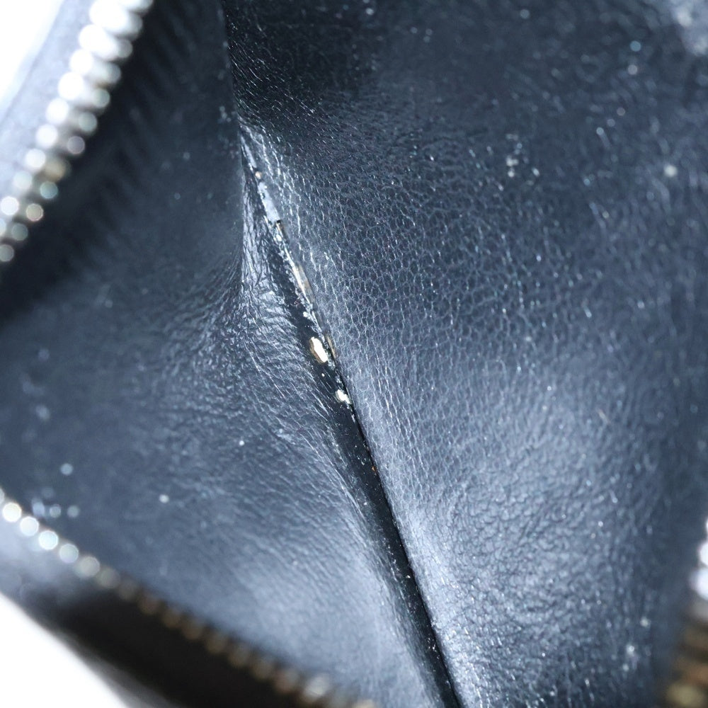 BALENCIAGA(バレンシアガ) CASH CARD CASE ON KEYR キャッシュ キーホルダー付き レザーカードケース ミニウォレット ブラック 594548