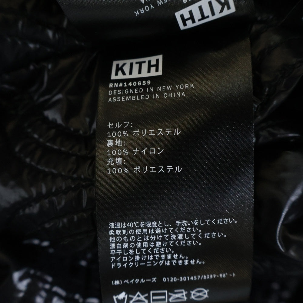KITH(キス) 22AW Brixton Puffed Shirt Jacket パッファーシャツジャケット ブラック KHM010154