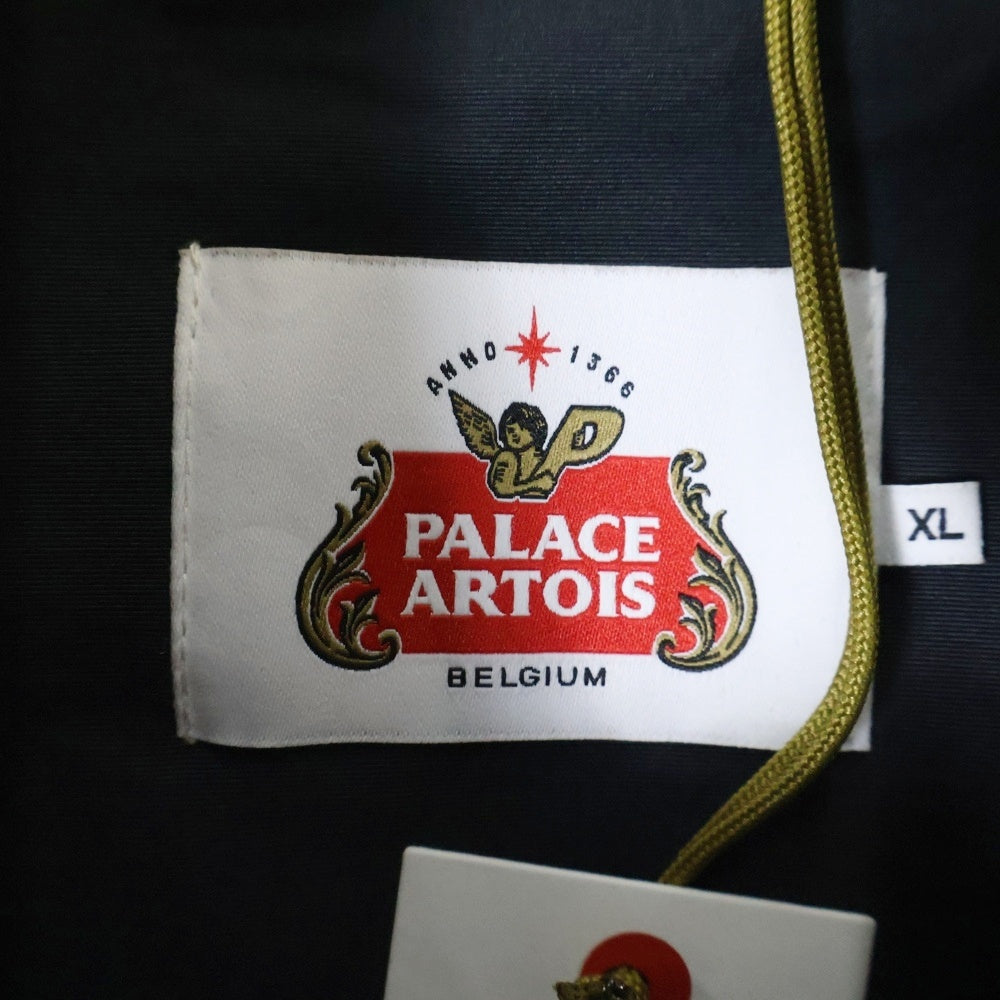 Palace Skateboards(パレススケートボーズ) STELLA ARTOIS MATCH JACKET ステラ アルトワ マッチジャケット ロゴ刺繍ナイロントラックジャケット ブラック