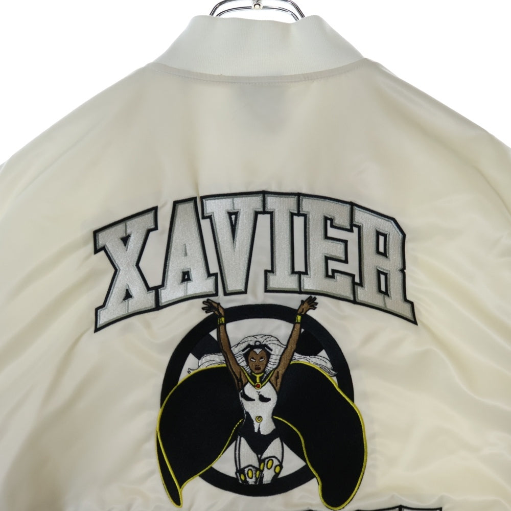 KITH(キス) 23AW MARVEL For X-Men Storm Satin Bomber Jacket マーベル サテンボンバージャケット ホワイト KHM010318