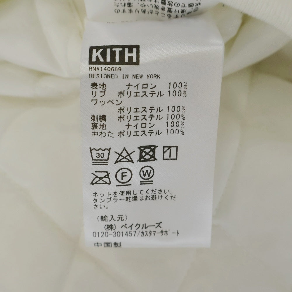 KITH(キス) 23AW MARVEL For X-Men Storm Satin Bomber Jacket マーベル サテンボンバージャケット ホワイト KHM010318