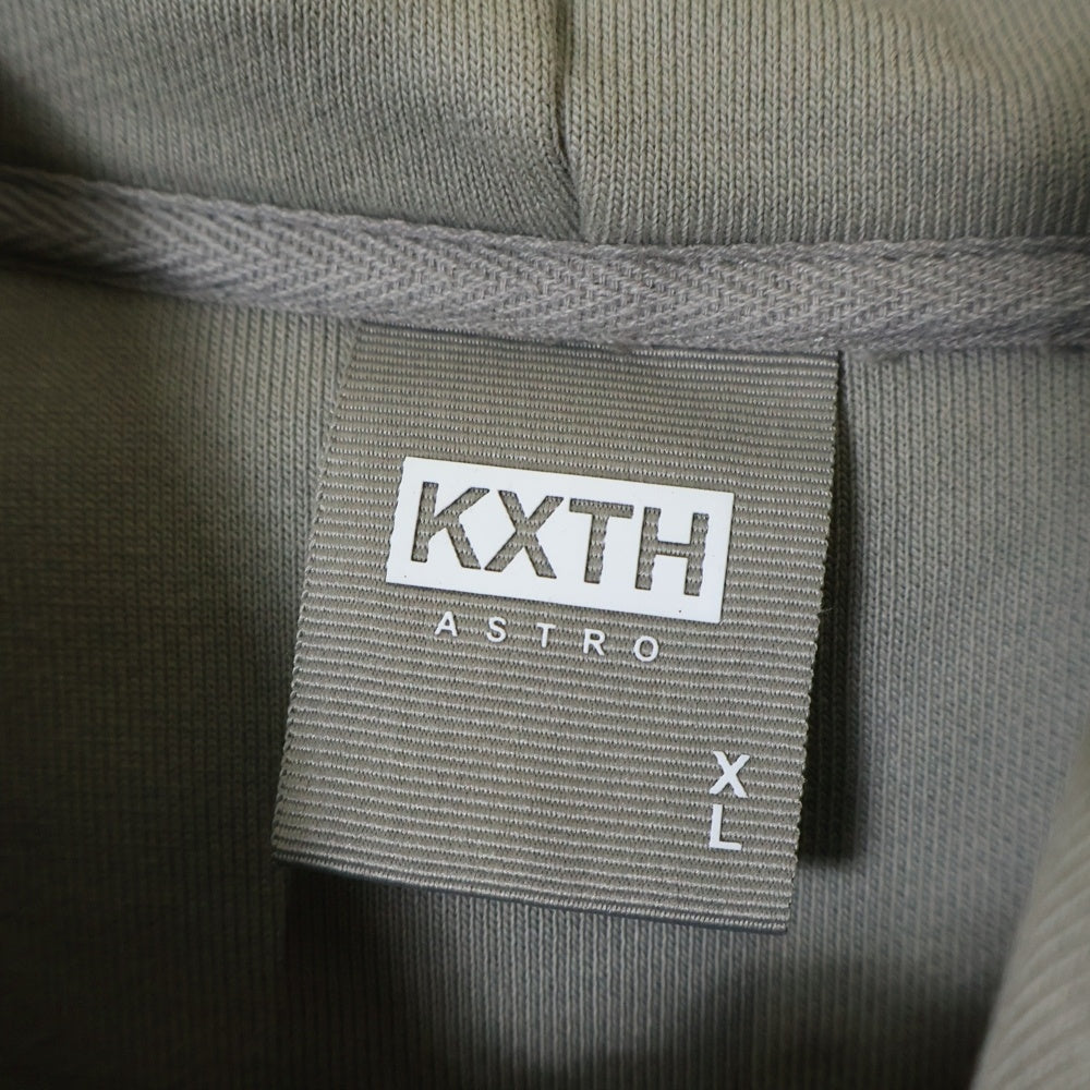 KITH(キス) 21AW Russell Athletic Reverse Patchwork Williams 3 Hoodie ラッセルアスレティック リバースパッチワーク プルオーバースウェットパーカー KHM030008