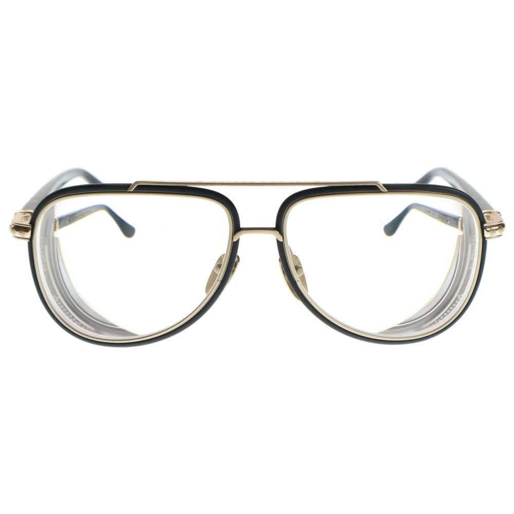 CHROME HEARTS(クロムハーツ) PREYANK プレヤンク ティアドロップ ゴールドフレーム サングラス 眼鏡 ゴールド/ブラック ※度入り