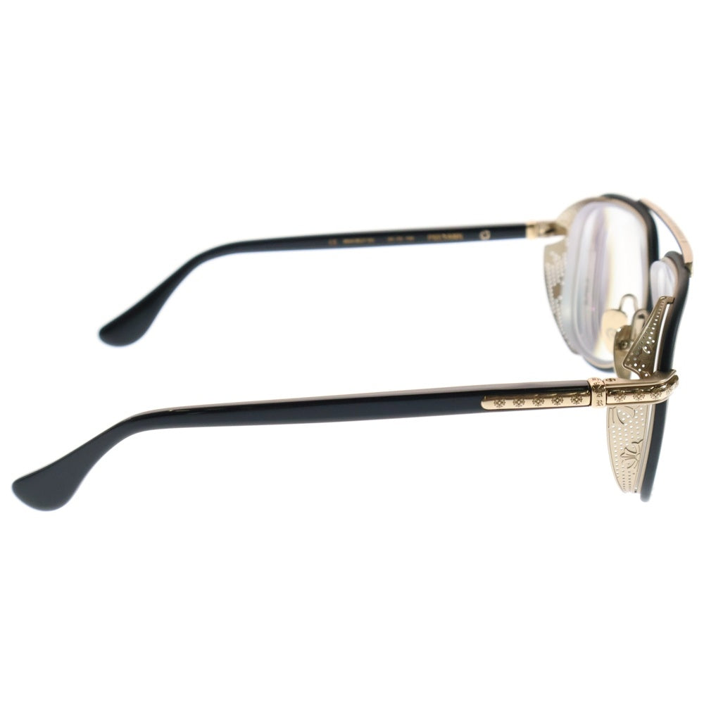 CHROME HEARTS(クロムハーツ) PREYANK プレヤンク ティアドロップ ゴールドフレーム サングラス 眼鏡 ゴールド/ブラック ※度入り
