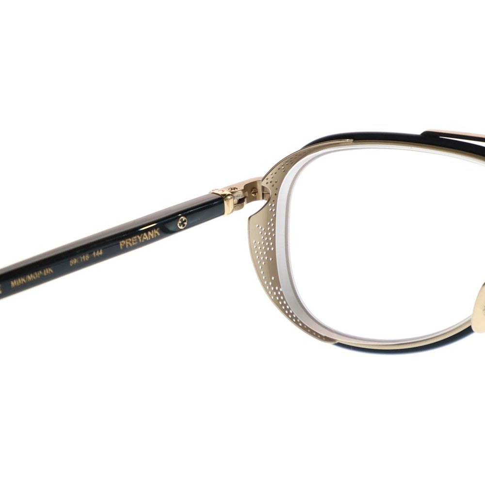 CHROME HEARTS(クロムハーツ) PREYANK プレヤンク ティアドロップ ゴールドフレーム サングラス 眼鏡 ゴールド/ブラック ※度入り