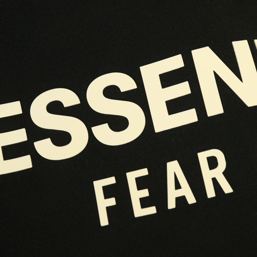 FEAR OF GOD ESSENTIALS(フィアオブゴッド エッセンシャルズ) CLASSIC FULL ZIP UP HOODIE バックロゴ フルジップ スウェットパーカー フーディー ブラック