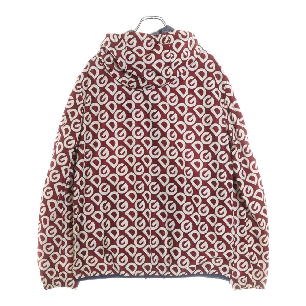 DOLCE & GABBANA(ドルチェアンドガッバーナ) Nylon Jacket 総柄ナイロントラックジャケット レッド GPQP0T HSM1D