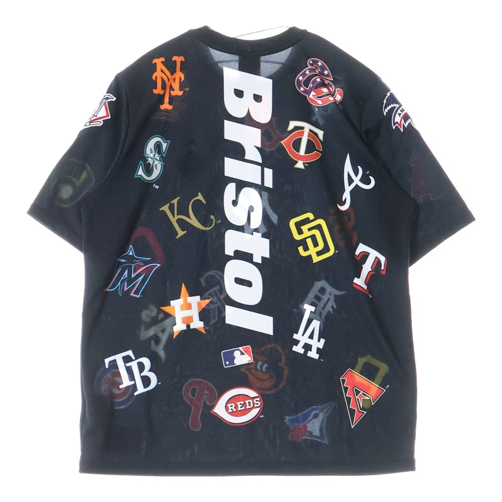 F.C.R.B.(エフシーアールビー) 21AW MLB TOUR ALL TEAM BIG TEE メジャーリーグ ツアー オールチーム 半袖Tシャツ ブラック FCRB-212017
