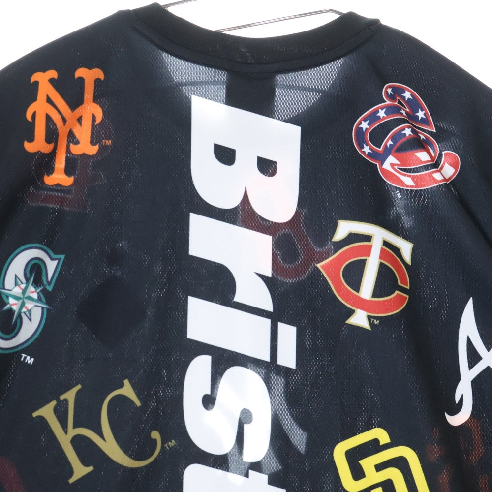 F.C.R.B.(エフシーアールビー) 21AW MLB TOUR ALL TEAM BIG TEE メジャーリーグ ツアー オールチーム 半袖Tシャツ ブラック FCRB-212017