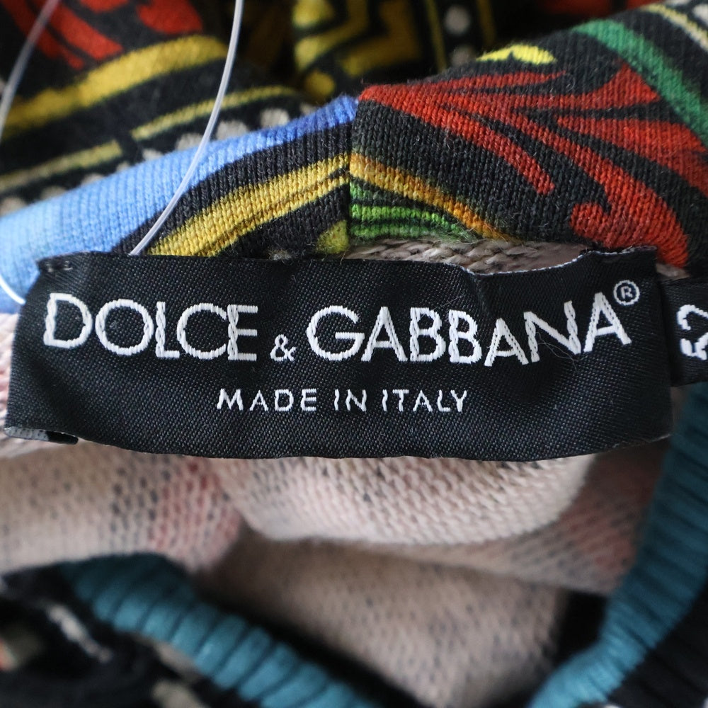 DOLCE & GABBANA(ドルチェアンドガッバーナ) Hoodie 総柄 プルオーバースウェットパーカー フーディー マルチ G9QW1T FS7HO
