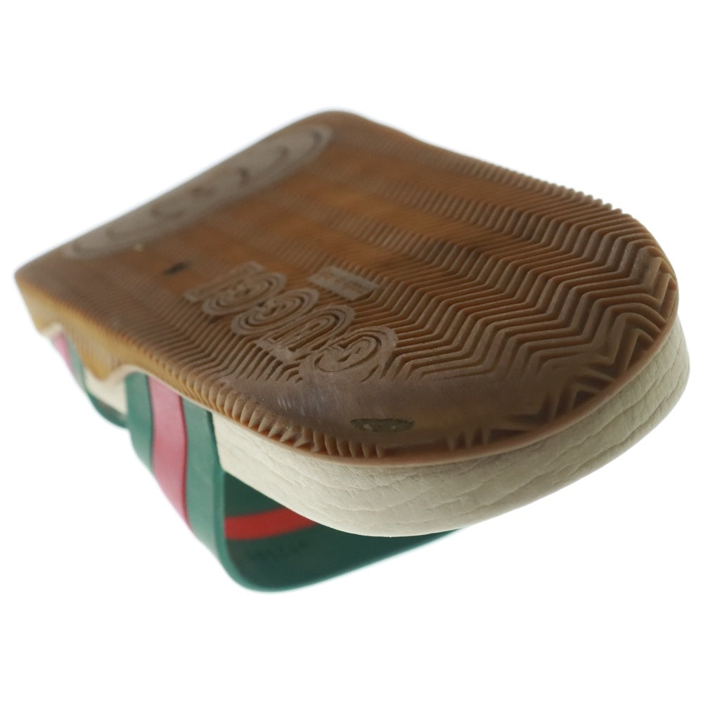 GUCCI(グッチ) 22SS シェリーライン ラバー サンダル レッド/グリーン 692381