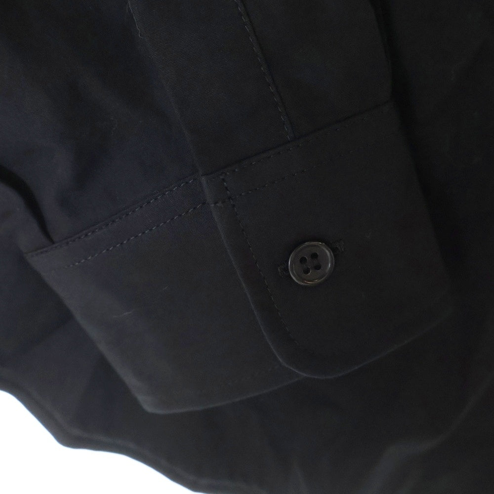Yohji Yamamoto COSTUME D'HOMME(ヨウジヤマモト コスチュームドオム) SUIT BROAD U-CDH BASIC SHIRT ベーシック コットン 長袖シャツ ブラック HJ-B83-050