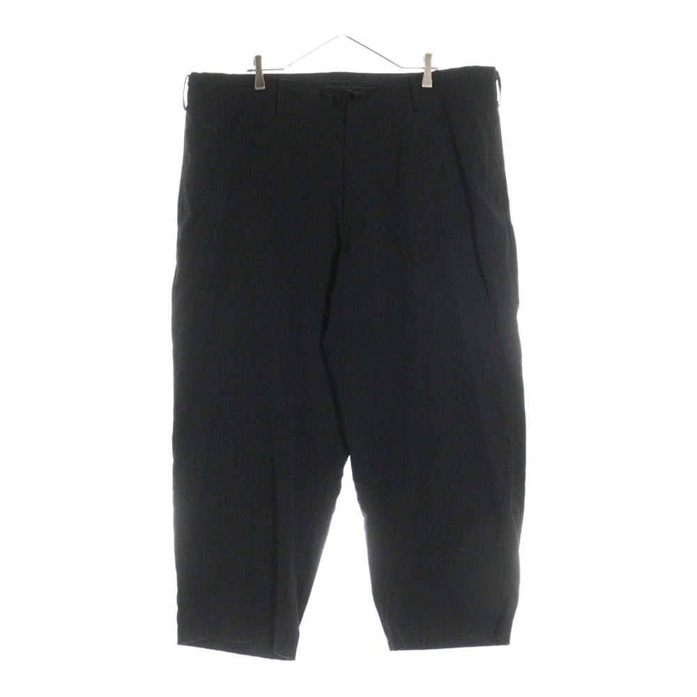 Yohji Yamamoto POUR HOMME(ヨウジヤマモト プールオム) WOOL GABARDINE HEM FACING PANTS ウールギャバジン ワイドスラックス ブラック HG-P18-100