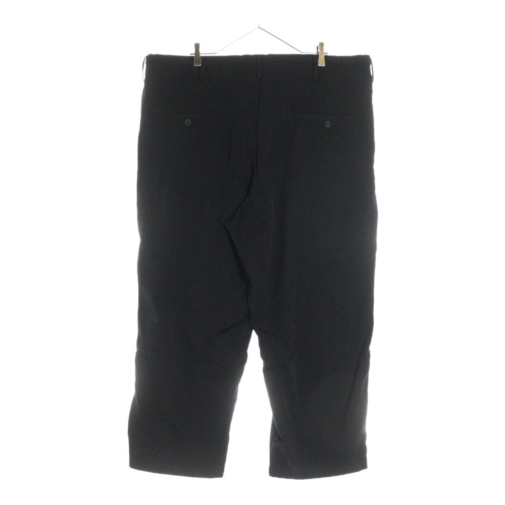 Yohji Yamamoto POUR HOMME(ヨウジヤマモト プールオム) WOOL GABARDINE HEM FACING PANTS ウールギャバジン ワイドスラックス ブラック HG-P18-100