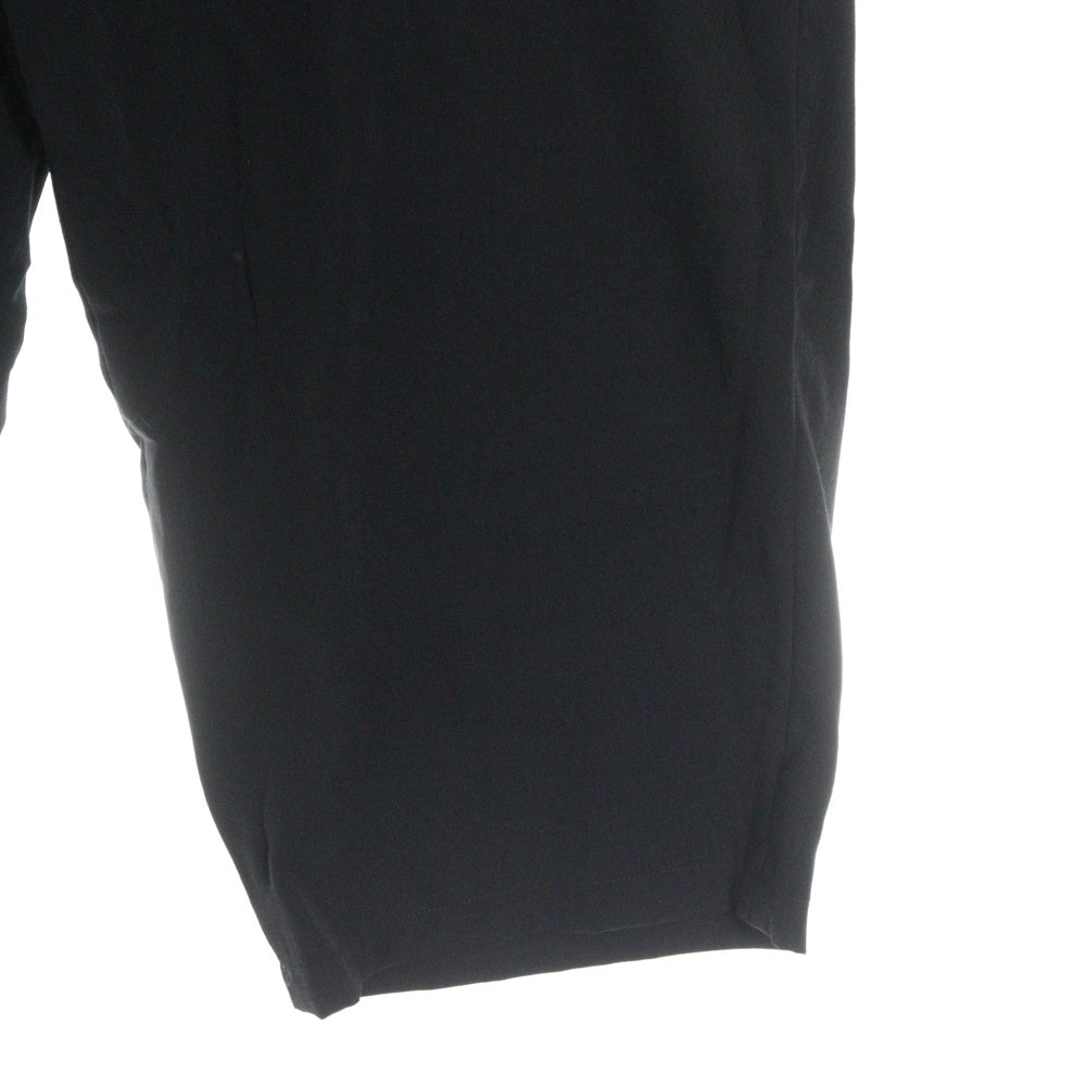 Yohji Yamamoto POUR HOMME(ヨウジヤマモト プールオム) WOOL GABARDINE HEM FACING PANTS ウールギャバジン ワイドスラックス ブラック HG-P18-100