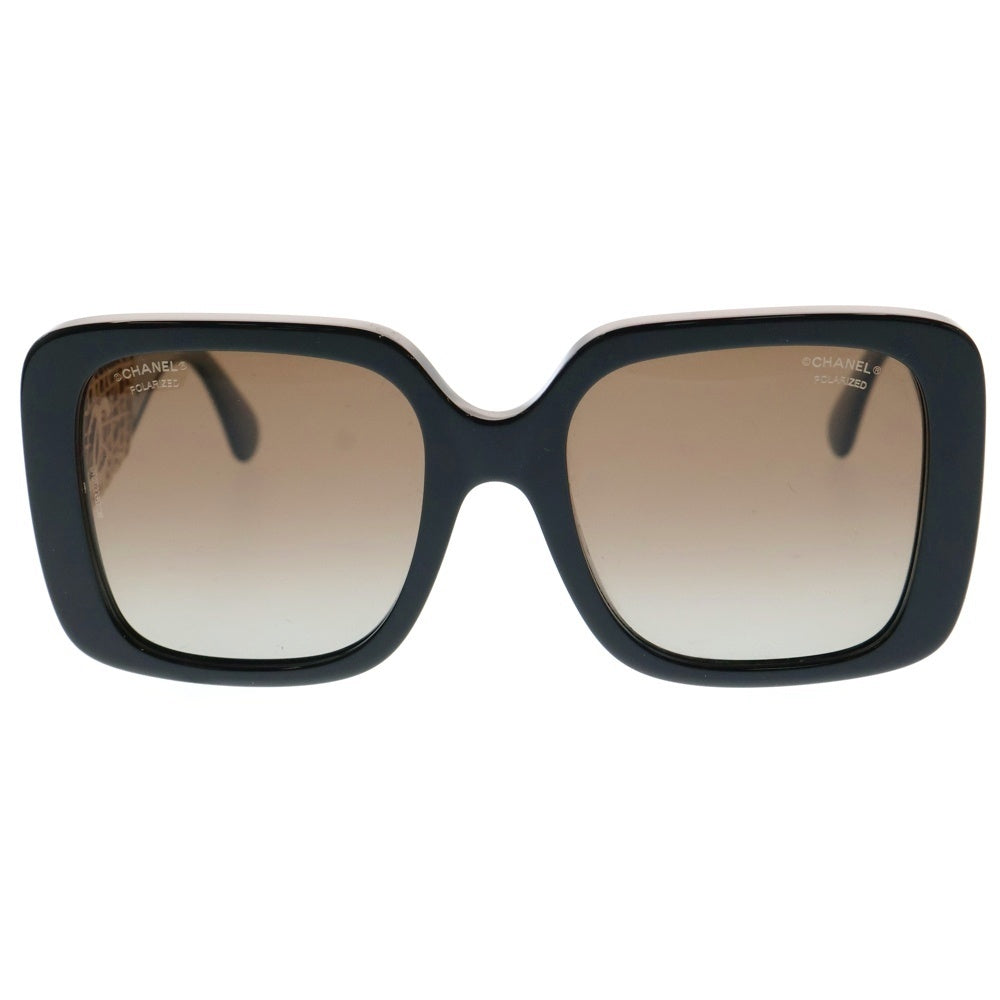 CHANEL(シャネル) ココマークテンプル スクエアシェイプ サングラス アイウェア 眼鏡 ブラック 5532-A