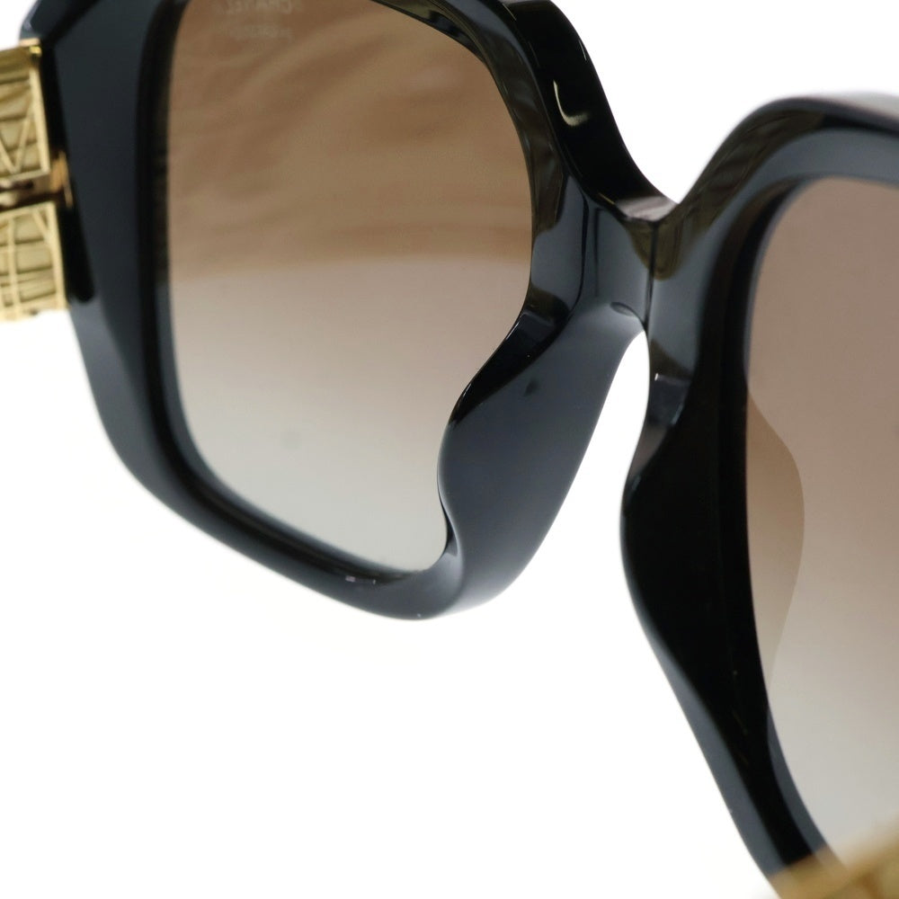 CHANEL(シャネル) ココマークテンプル スクエアシェイプ サングラス アイウェア 眼鏡 ブラック 5532-A