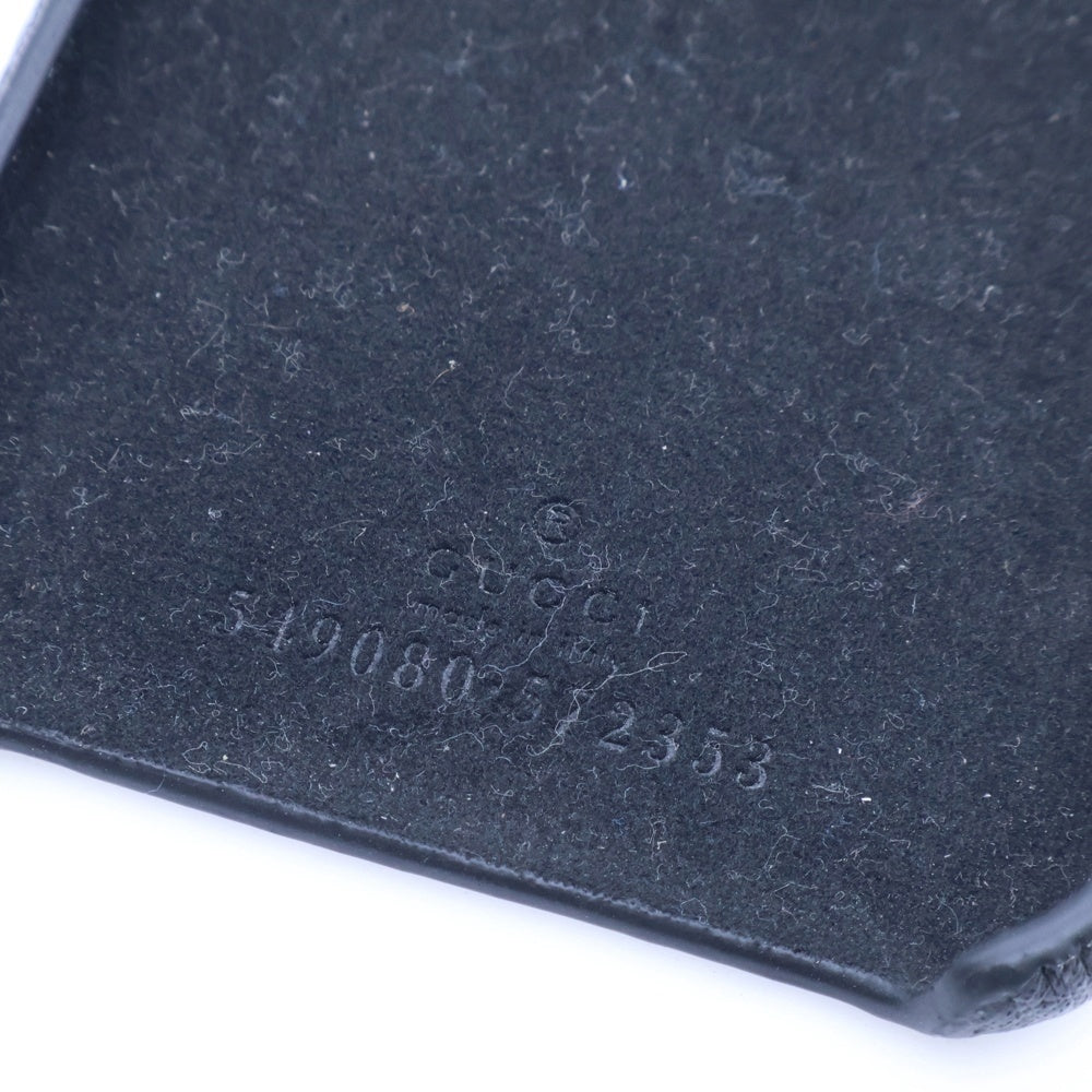 GUCCI(グッチ) シェリーライン iPhoneケース X/XS用 スマホカバー ブラック