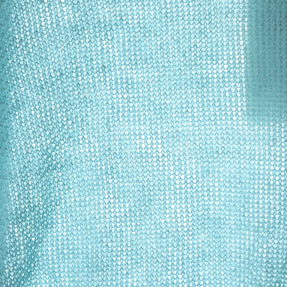 seya.(セヤ) KOMOREBI SWEATER メッシュ クルーネック長袖Tシャツ ロンT カットソー ブルー 23-080-310-9026-1-0