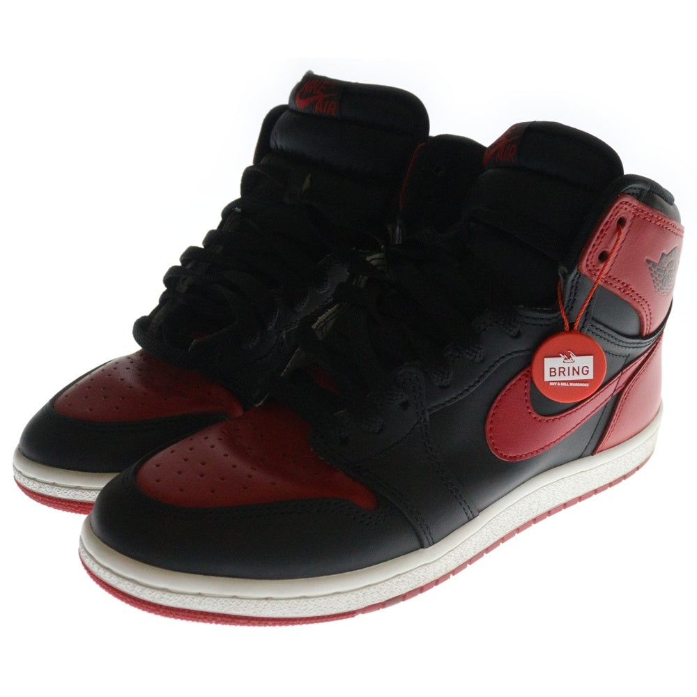 NIKE(ナイキ) AIR JORDAN1 85 BRED(2025) エアジョーダン1 ブレッド ハイカットスニーカー レッド US9/27cm HV6674-067