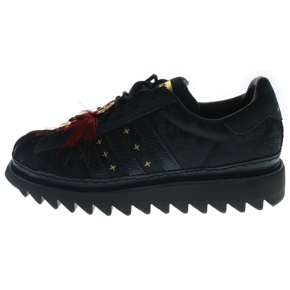 adidas Originals(アディダスオリジナルス) ×CLOT SUPERSTAR LNY クロット スーパースター ローカットスニーカー ブラック US9/27cm JR5114
