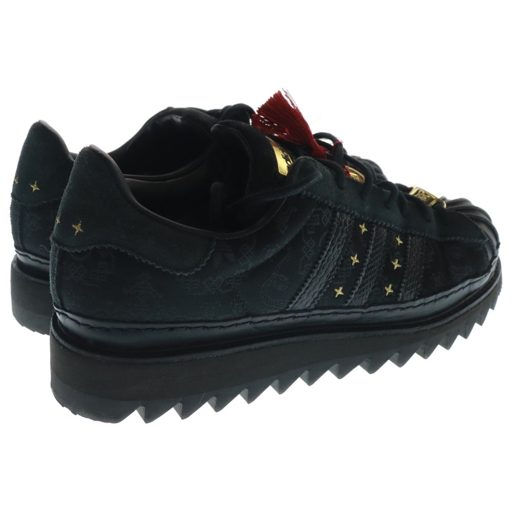 adidas Originals(アディダスオリジナルス) ×CLOT SUPERSTAR LNY クロット スーパースター ローカットスニーカー ブラック US9/27cm JR5114