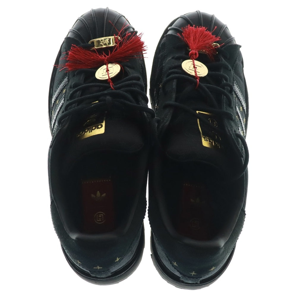 adidas Originals(アディダスオリジナルス) ×CLOT SUPERSTAR LNY クロット スーパースター ローカットスニーカー ブラック US9/27cm JR5114