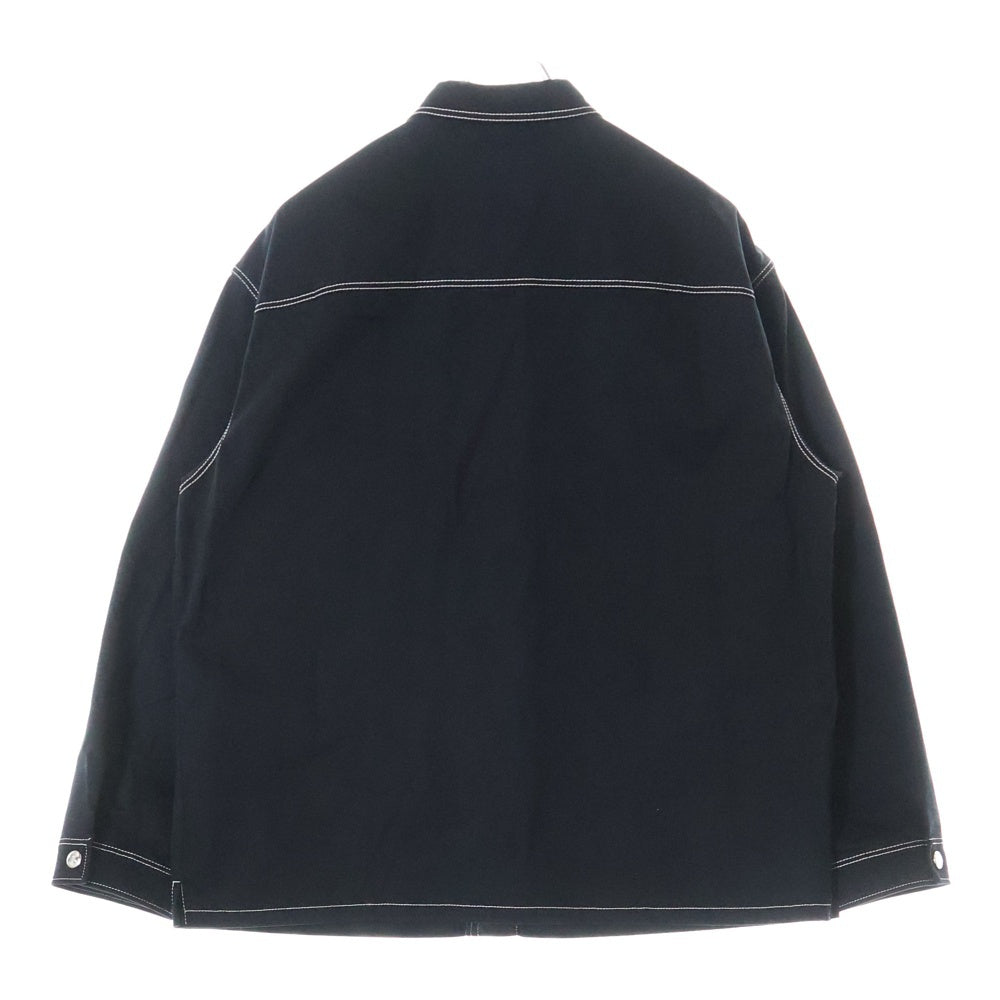 PRADA(プラダ) Overshirt トライアングルロゴ 長袖シャツ ブラック SC696 S232 108I