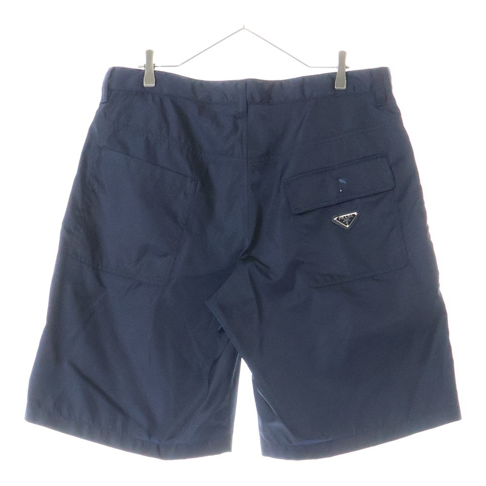 PRADA(プラダ) Re Nylon Pants トライアングルロゴ ナイロンハーフパンツ ショーツ ネイビー SPH277 S222 1WQ8