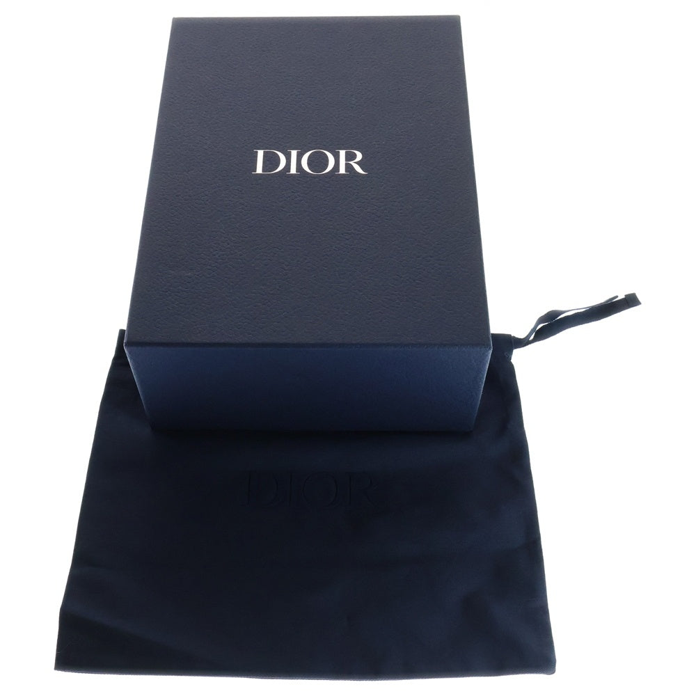 DIOR(ディオール) Otani Workshop Safari north South Mini Tote Bag 大谷工作室 レザーミニトートバッグ ハンドバッグ ショルダーバッグ ネイビー 2ESWS017DRY