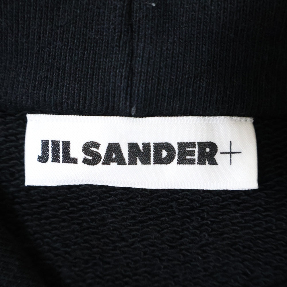 JIL SANDER +(ジルサンダープラス) 24AW Hoodie プルオーバースウェットパーカー フーディー ブラック J47GU0105 J20039