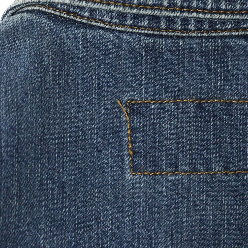 PRADA(プラダ) Denim Shirt トライアングルロゴ 半袖デニムシャツ インディゴ GEC067 S212 14EF