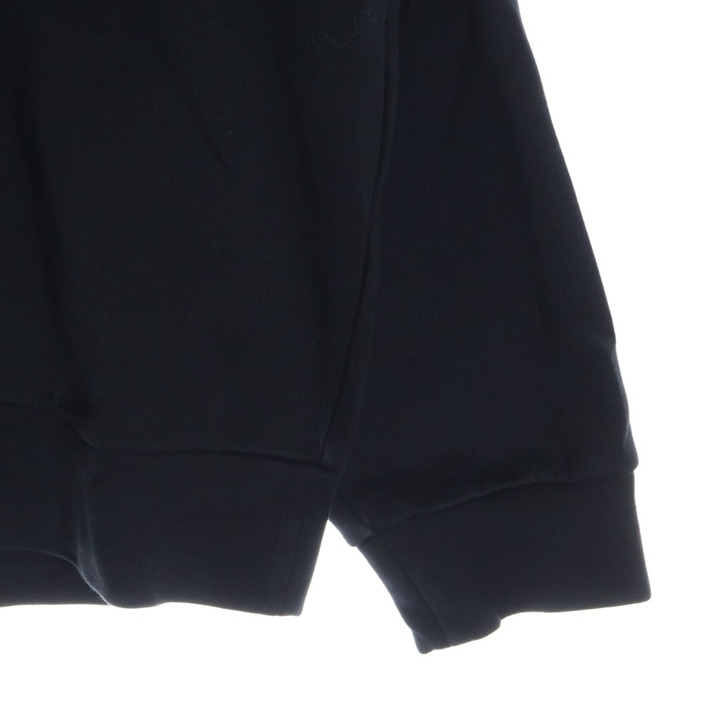 PRADA(プラダ) Re Nylon Sweatshirt ナイロン切替 クルーネックスウェットトレーナー ブラック UJL03C S000 11JE