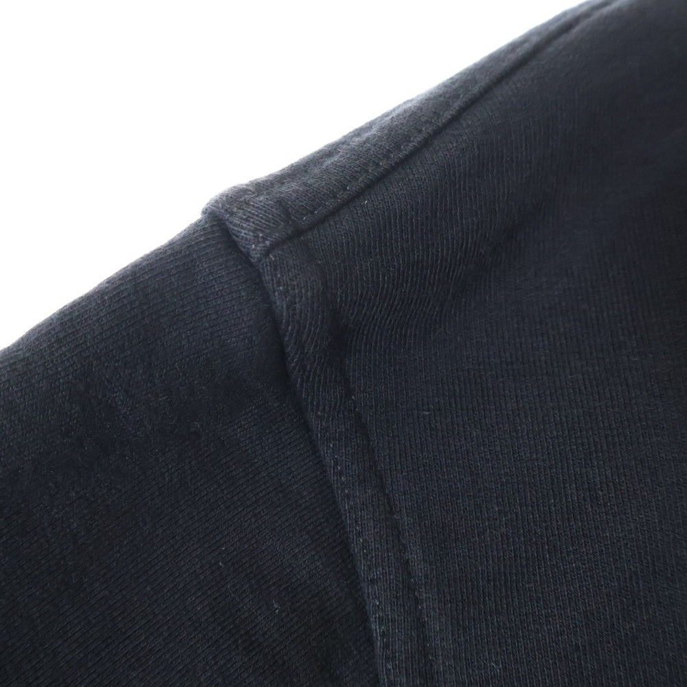 Maison Margiela(メゾンマルジェラ) 23AW Hoodie ロゴ刺繍 プルオーバースウェットパーカー フーディー ブラック S50GU0167 S25503