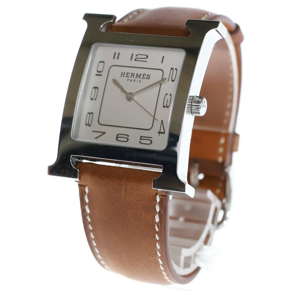 HERMES(エルメス) Heure H Hウォッチ クウォーツ腕時計 ブラウン