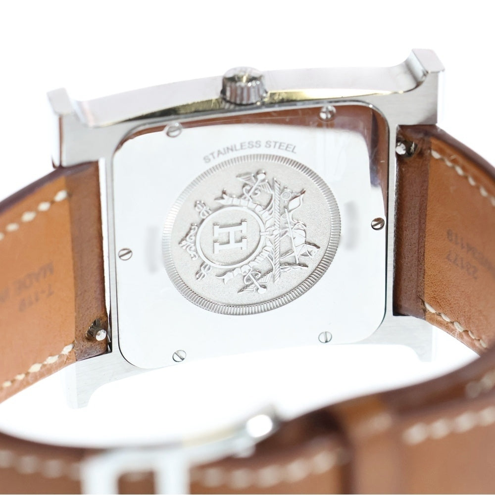 HERMES(エルメス) Heure H Hウォッチ クウォーツ腕時計 ブラウン
