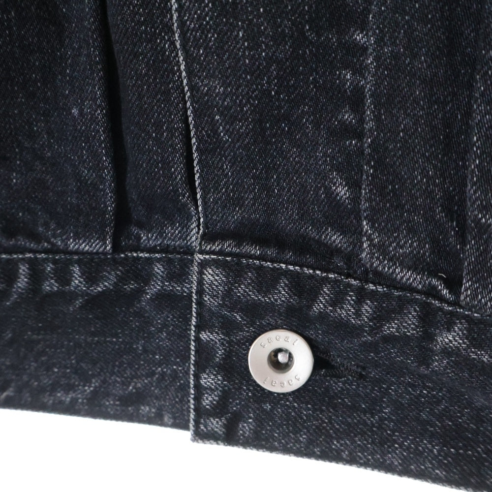 Sacai(サカイ) Denim x Nylon Twill Jacket ナイロン切替 デニムジャケット グレー SCM-053