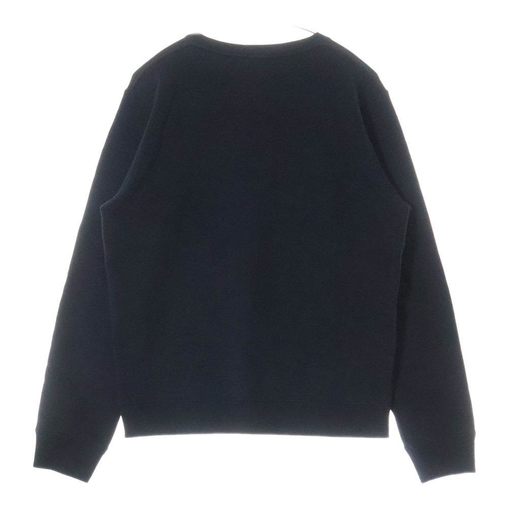 LOEWE(ロエベ) Sweatshirt アナグラム ロゴ刺繍 クルーネックスウェットトレーナー ブラック H526Y24J07
