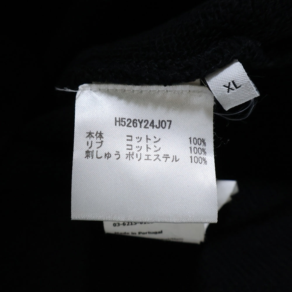 LOEWE(ロエベ) Sweatshirt アナグラム ロゴ刺繍 クルーネックスウェットトレーナー ブラック H526Y24J07