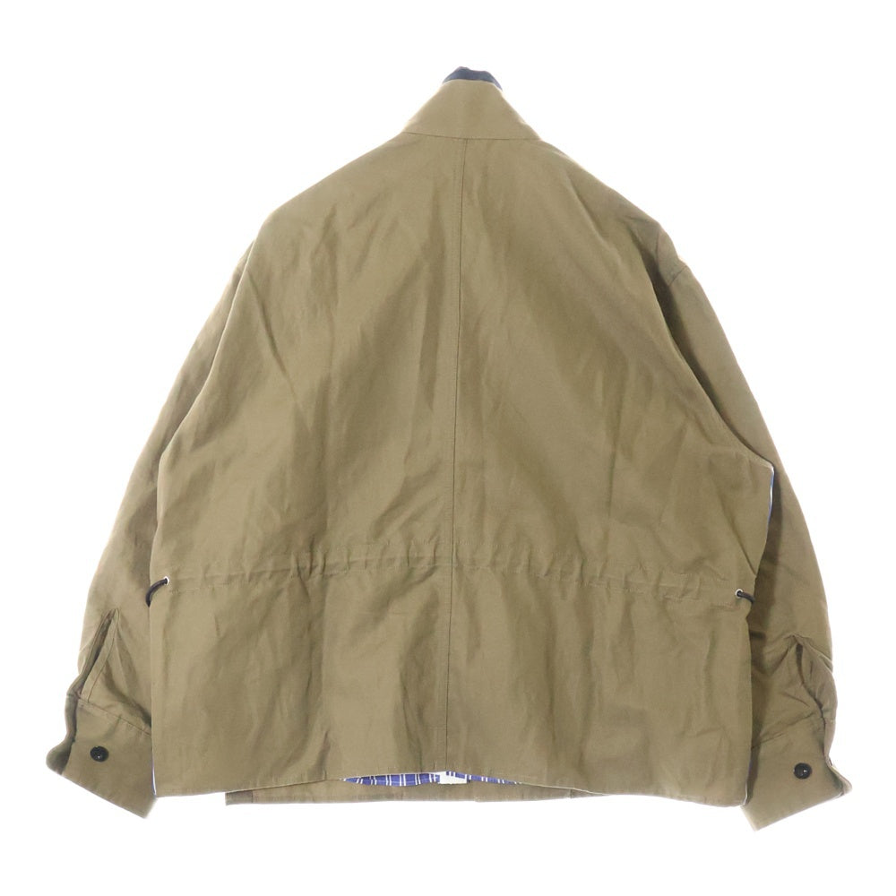 Sacai(サカイ) 22AW Fabric Combo Shirts ファブリックコンボシャツ レイヤード 長袖シャツ カーキ 22-02782M